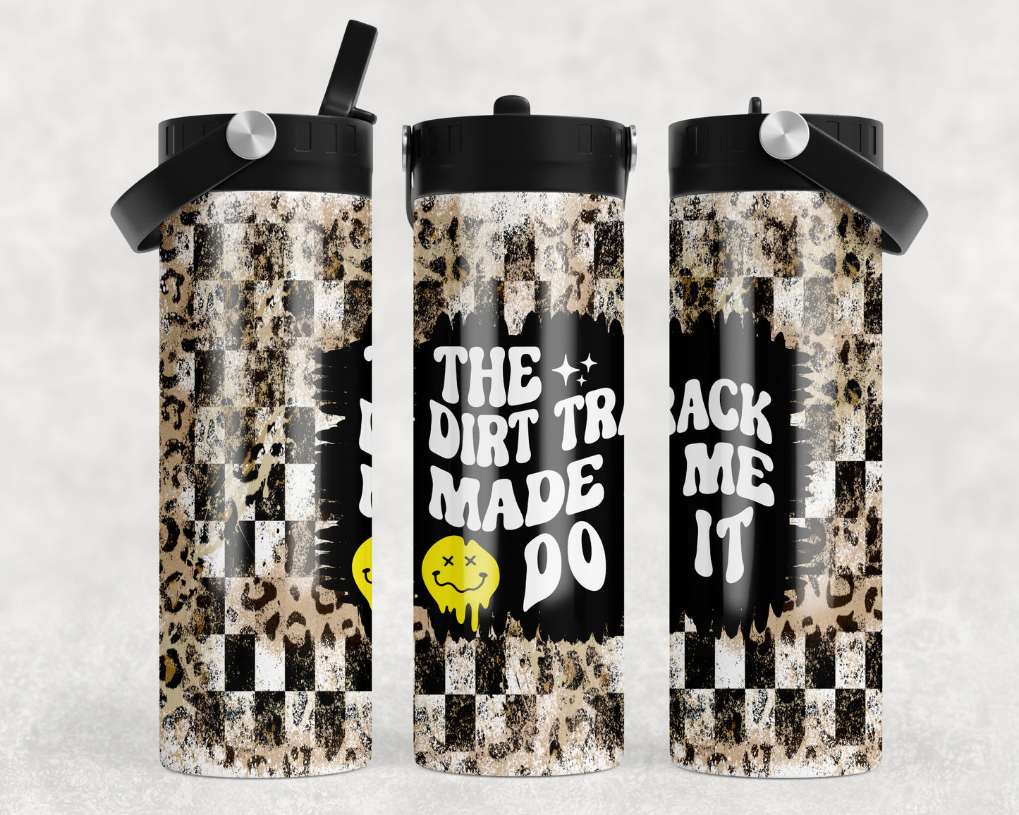 Dirt Track Made Me Do It Water Bottle 2-in-1