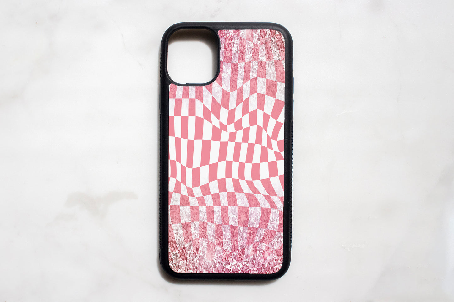 Pink Checkered iPhone case